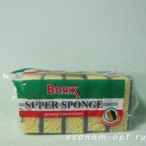 Губка для посуды Вояж Super sponge 5-шт. /50/ 67303